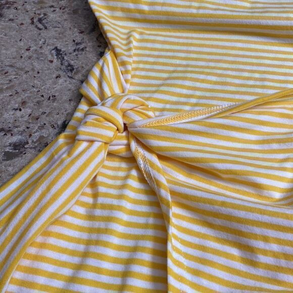 Striped Wrapped Dress    - Picture 3 of 5